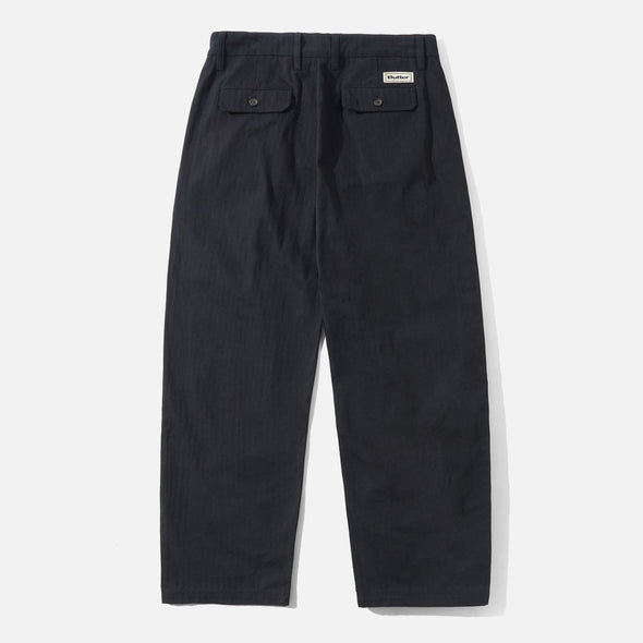 BUTTER Pleated Trousers - Black