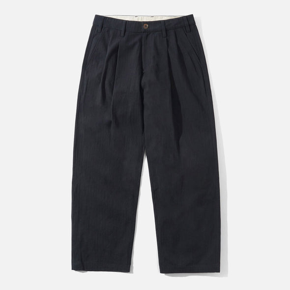 BUTTER Pleated Trousers - Black