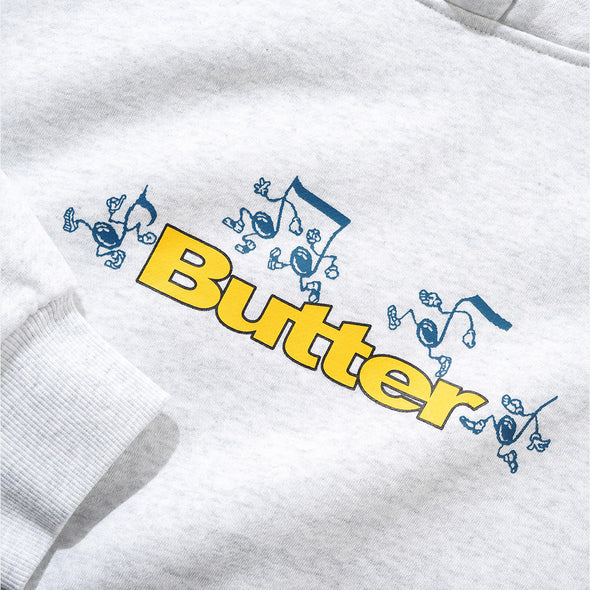 BUTTER GOODS Tempo Logo Pullover Hood - Ash