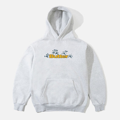 BUTTER GOODS Tempo Logo Pullover Hood - Ash