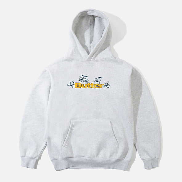 BUTTER GOODS Tempo Logo Pullover Hood - Ash