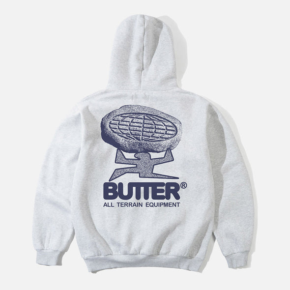 BUTTER GOODS Terrain Pullover Hood - Ash