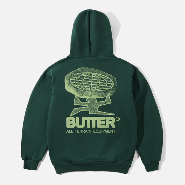 BUTTER GOODS Terrain Pullover Hood - Bottle Green