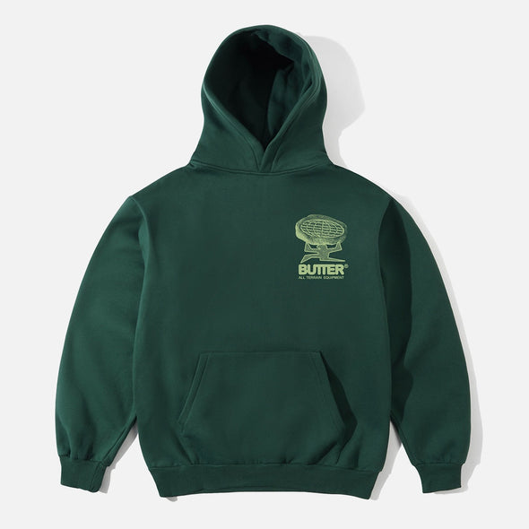 BUTTER GOODS Terrain Pullover Hood - Bottle Green