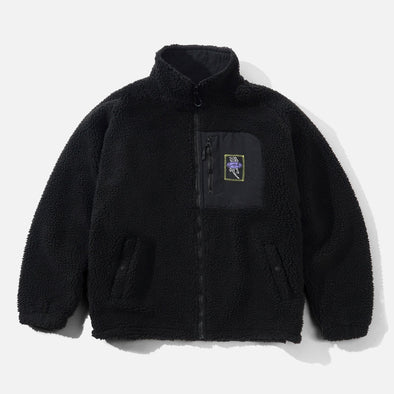BUTTER GOODS Wipeout Sherpa Jacket - Black