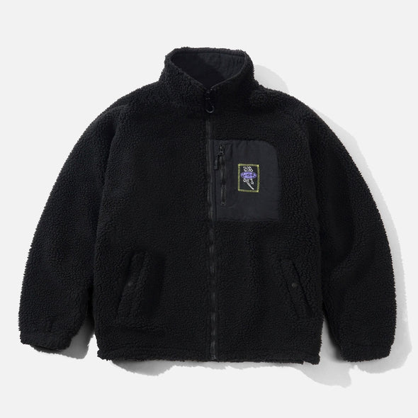 BUTTER GOODS Wipeout Sherpa Jacket - Black