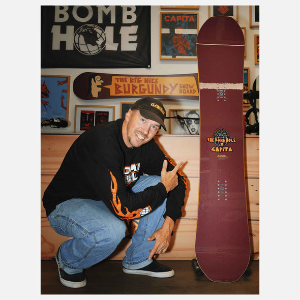 CAPITA X The Bombhole - The Big Nice Burgundy Snowboard