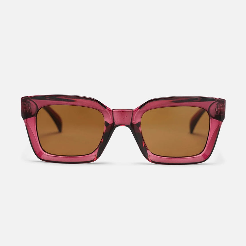 CHPO Anna Sunglasses - Burgundy/Brown