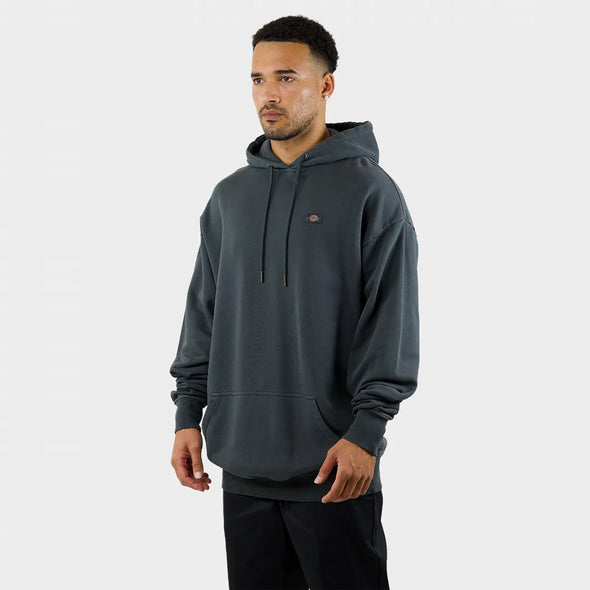 DICKIES Classic Label Heavyweight Oversized Box Fit Hood - Washed Graphite