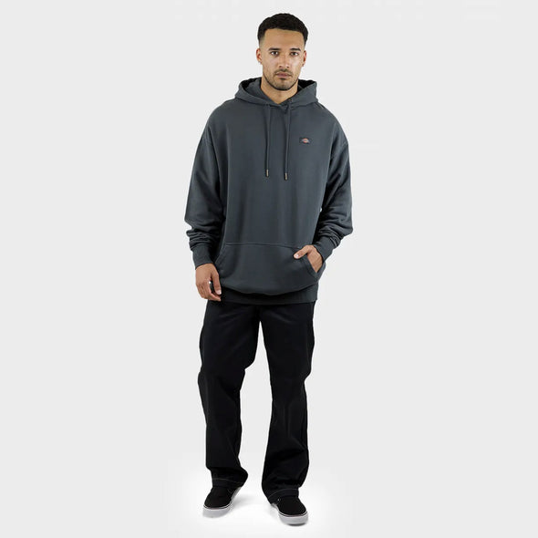 DICKIES Classic Label Heavyweight Oversized Box Fit Hood - Washed Graphite