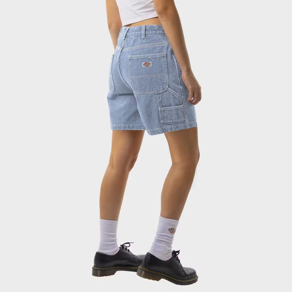 DICKIES Women's 1997 A-Line Short - Light Wash Blue