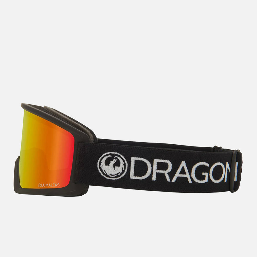 DRAGON DX3 OTG Low Bridge Goggle 2026 - Black/Red Ion