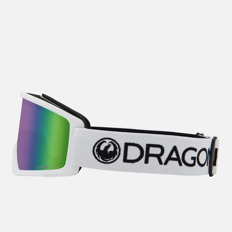 DRAGON DX3 OTG Low Bridge Goggle 2026 - White/Green Ion