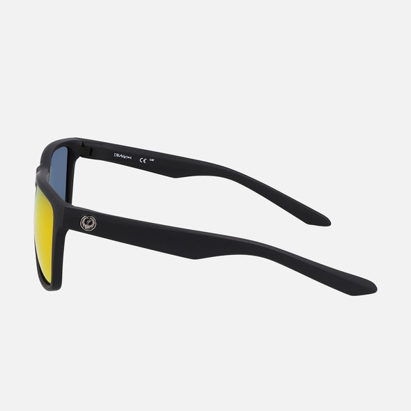 DRAGON Meridien Polarized Sunglasses - Matte Black/Red Ion