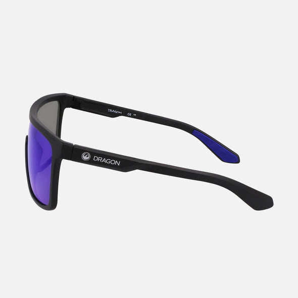 DRAGON Momentum H20 Polarized Sungasses - Matte Black (Blue Ion)