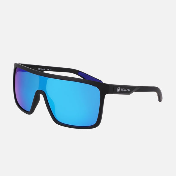 DRAGON Momentum H20 Polarized Sungasses - Matte Black (Blue Ion)