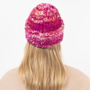 EIVY Boucle Knit Beanie - Pink
