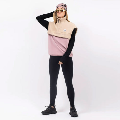 EIVY Women's Ball Fleece Vest - Sand/Faded Woodrose