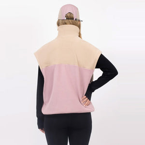 EIVY Women's Ball Fleece Vest - Sand/Faded Woodrose