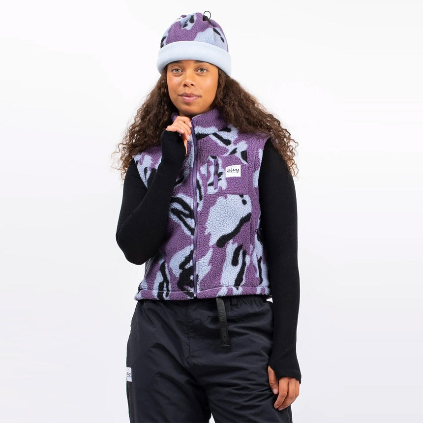 EIVY Women's Boxy Sherpa Vest - Purple Stray