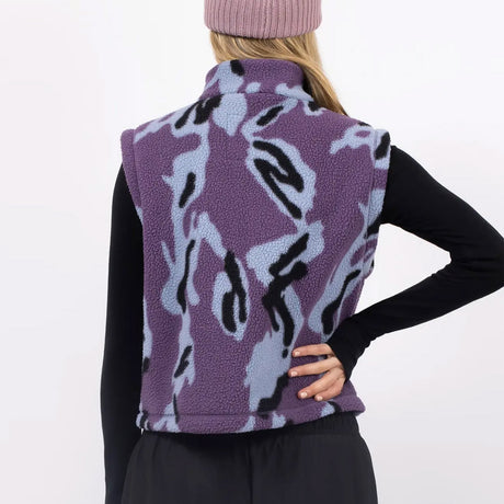 EIVY Women's Boxy Sherpa Vest - Purple Stray
