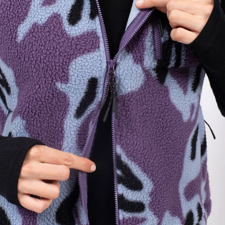 EIVY Women's Boxy Sherpa Vest - Purple Stray