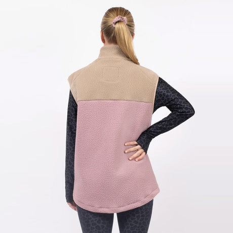 EIVY Women's Lumberjackie Sherpa Vest - Sand/Faded Woodrose