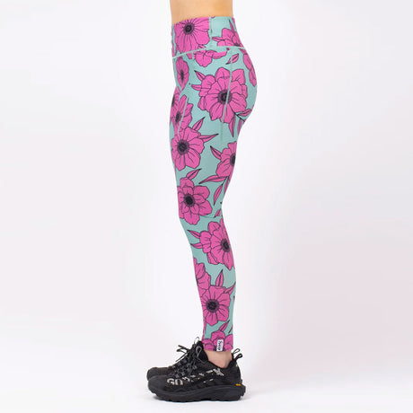 EIVY Women's Pocket Tights - Turquoise Flower