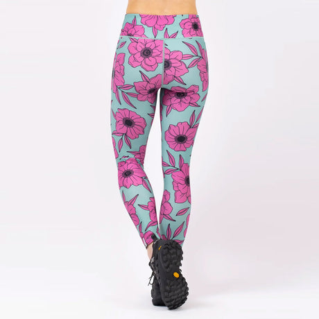 EIVY Women's Pocket Tights - Turquoise Flower