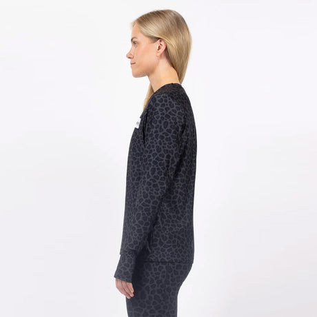EIVY Women's Versa Loose Fit Top - Black Leopard