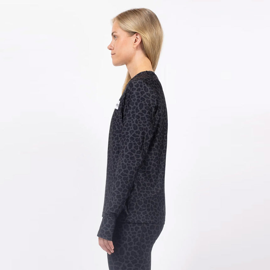 EIVY Women's Versa Loose Fit Top - Black Leopard