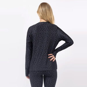 EIVY Women's Versa Loose Fit Top - Black Leopard