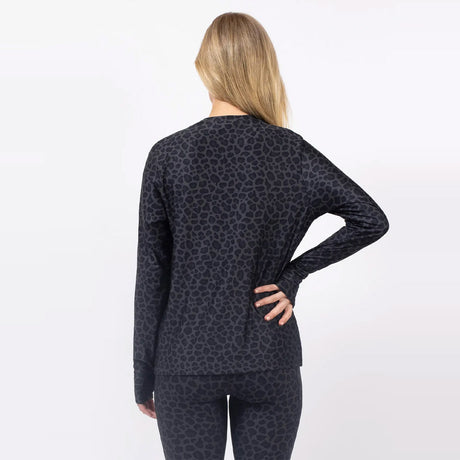 EIVY Women's Versa Loose Fit Top - Black Leopard