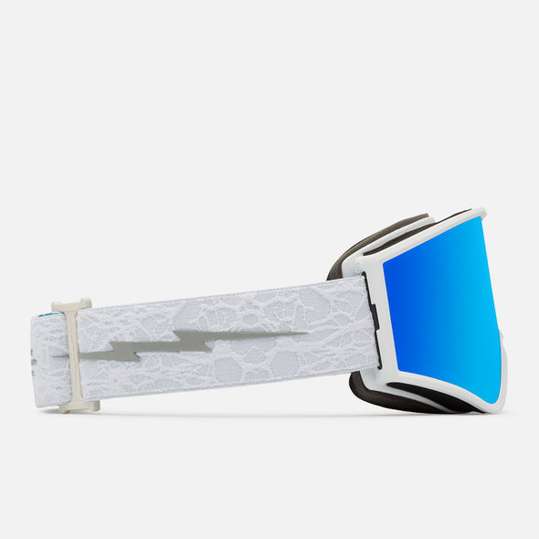 ELECTRIC Kleveland Small Goggle 2024 - Matte White Nuron/Blue Chrome