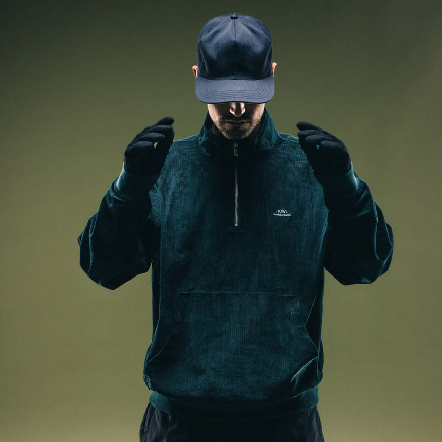HOWL Corduroy Half Zip - Green