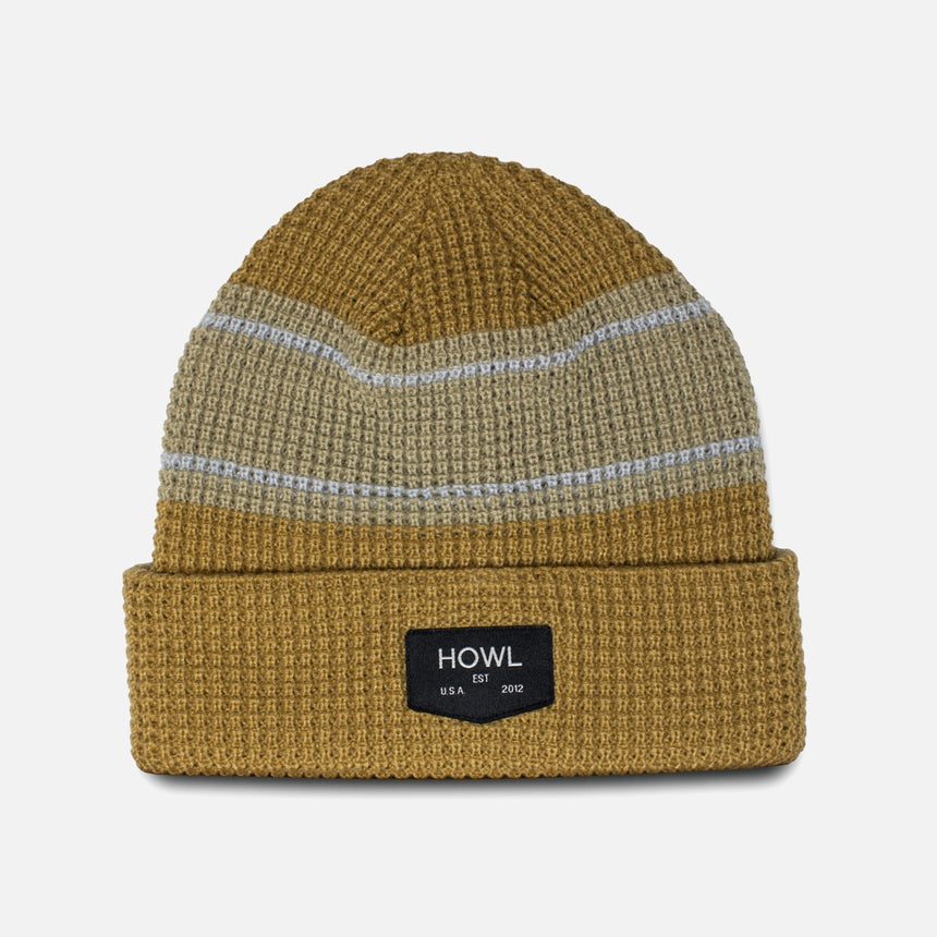 HOWL Stripe Beanie - Tan