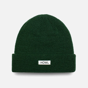 HOWL Waffle Beanie - Dark Green