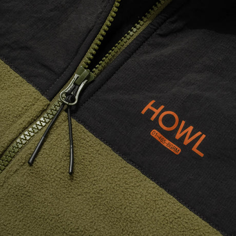 HOWL Zip Polar Fleece Jacket - Army