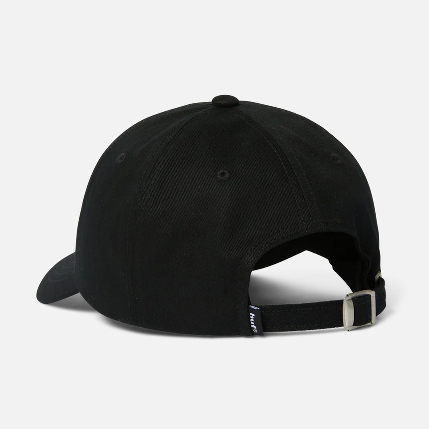 HUF 89 Embroidered 6 Panel CV Hat - Black/White