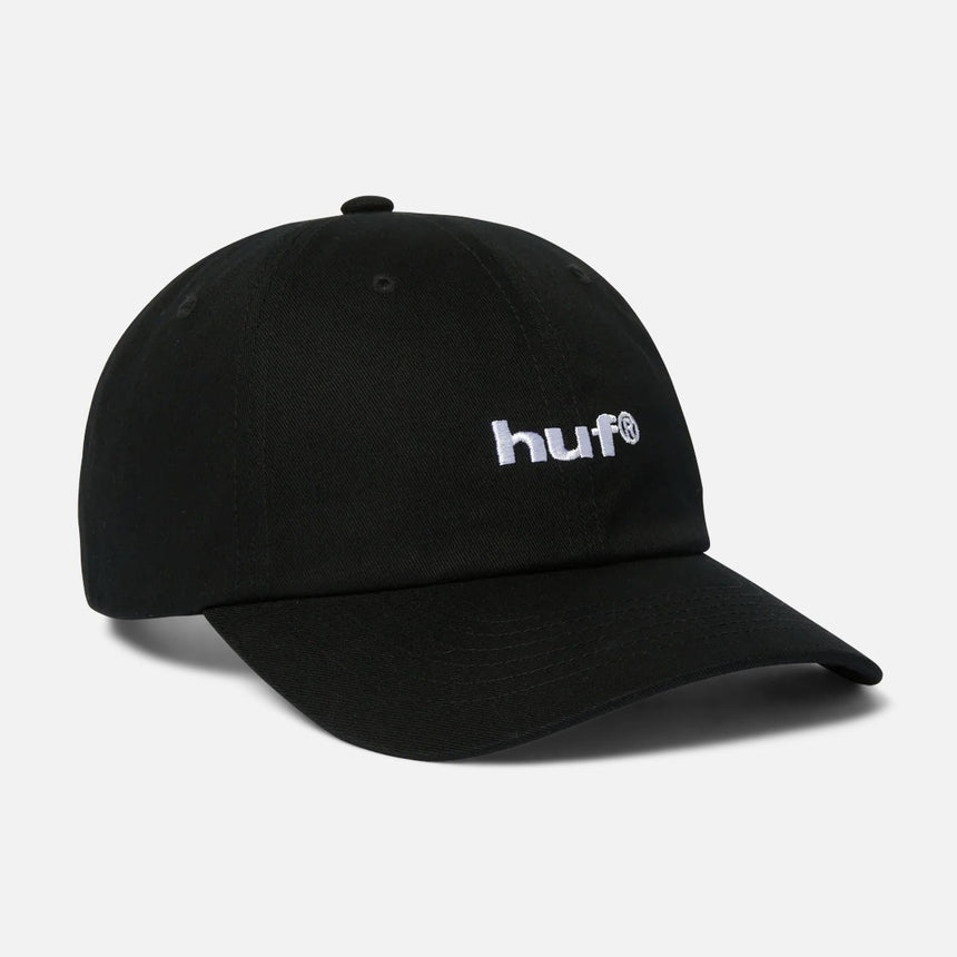 HUF 89 Embroidered 6 Panel CV Hat - Black/White