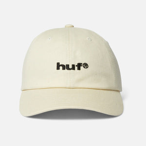 HUF 89 Embroidered 6 Panel CV Hat - Cream/Black
