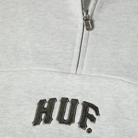 HUF Arch Enzyme 1/4 Zip Fleece - Heather Grey