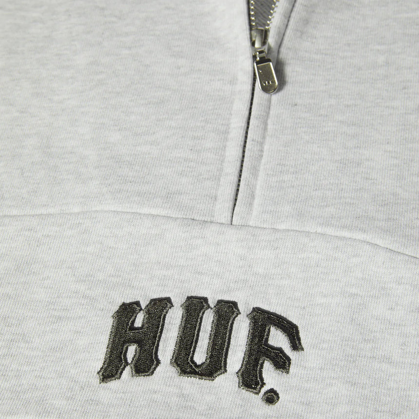 HUF Arch Enzyme 1/4 Zip Fleece - Heather Grey