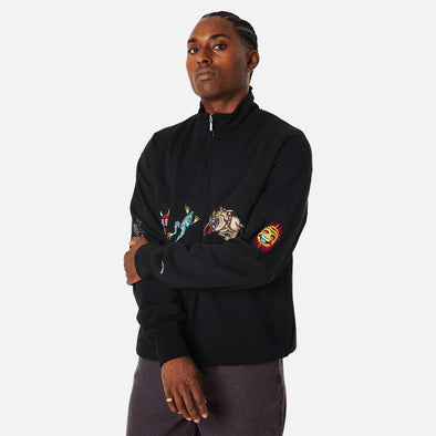 HUF Bledsoe Quarter Zip Fleece - Black