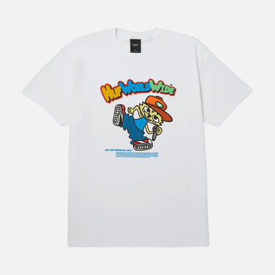 HUF Chop Kick Block Tee - White
