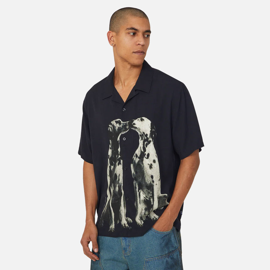 HUF Dogged Resort Shirt- Black