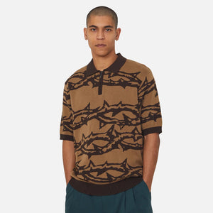 HUF Fantasies Knit Short Sleeve Top - Brown
