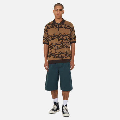 HUF Fantasies Knit Short Sleeve Top - Brown