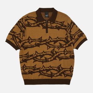 HUF Fantasies Knit Short Sleeve Top - Brown