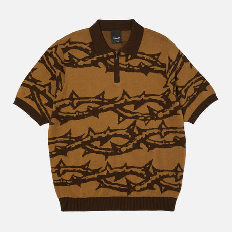 HUF Fantasies Knit Short Sleeve Top - Brown